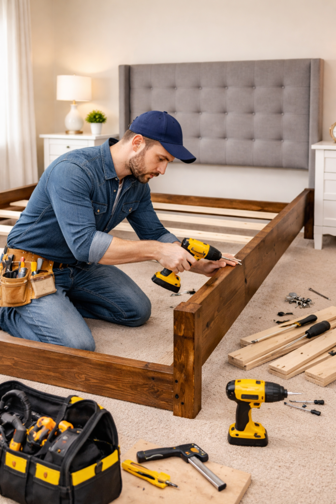 صيانة سرير غرفة نوم 