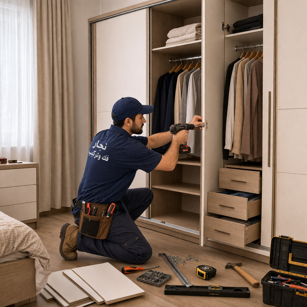 صيانة غرف نوم وتقوية الأسرة المكسورة