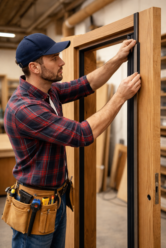 عزل أبواب خشب بجدة