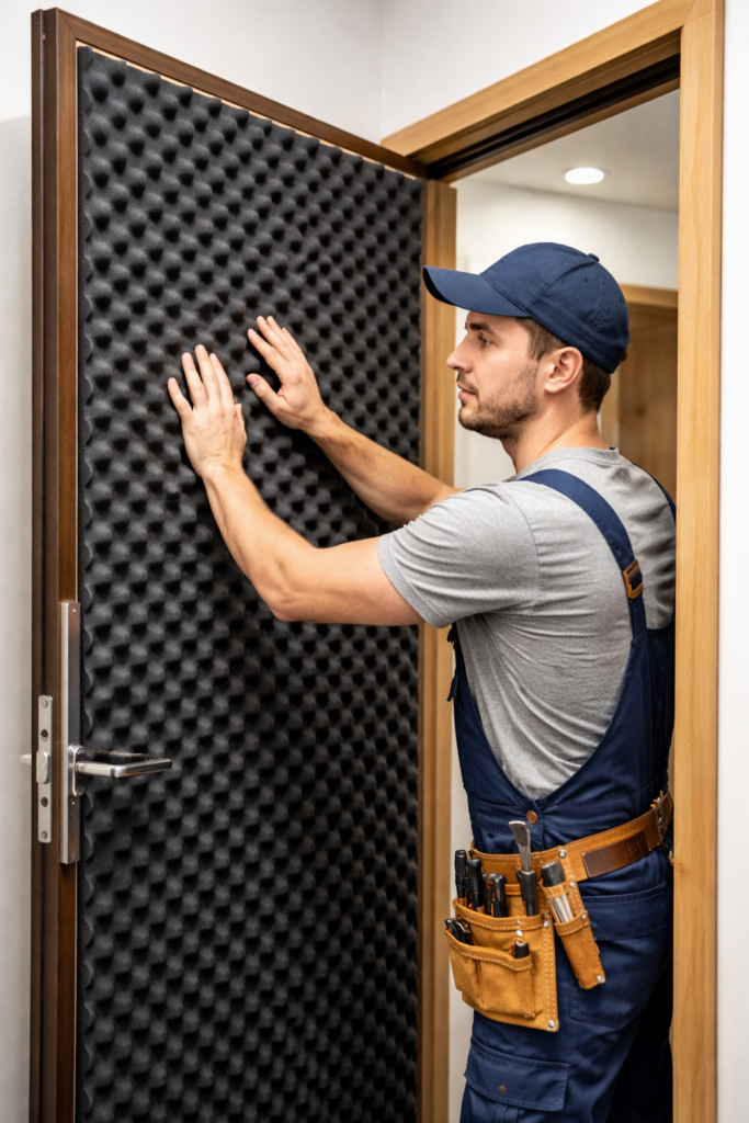 عزل أبواب خشب بجدة