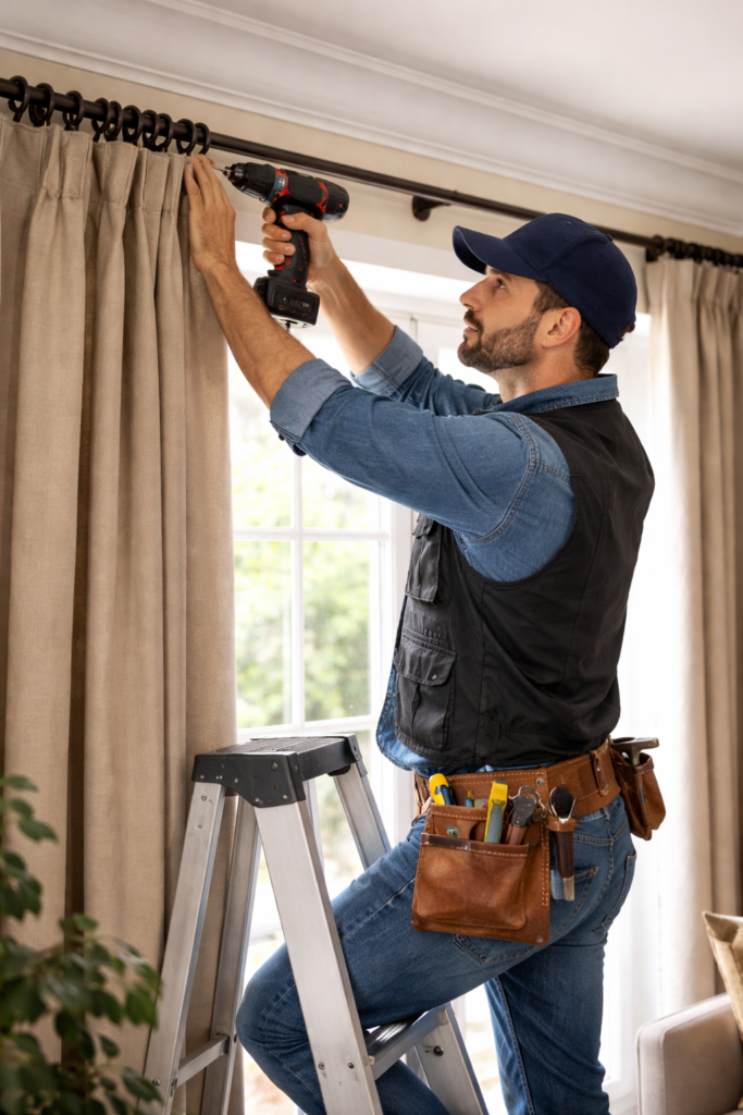 فني تركيب ستائر